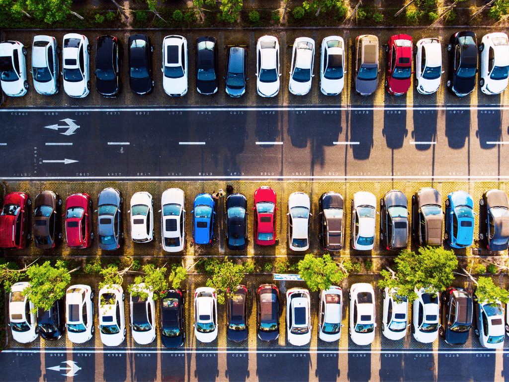 Parkplatz von oben